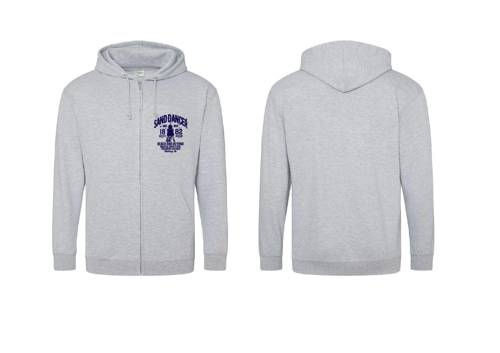 1882 Zipper (front only) - Sports Grey