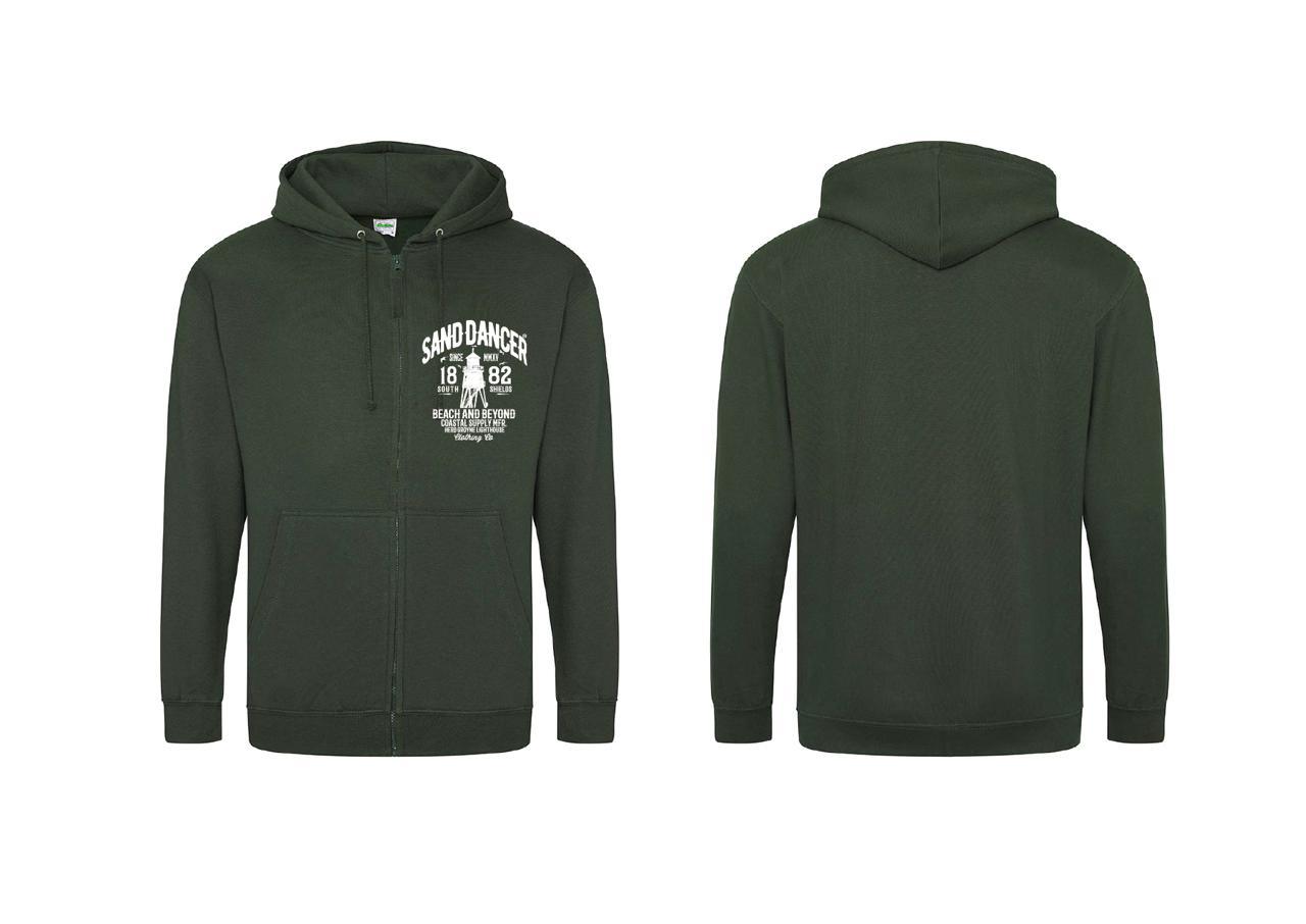 1882 Zipper (front only) - Bottle Green