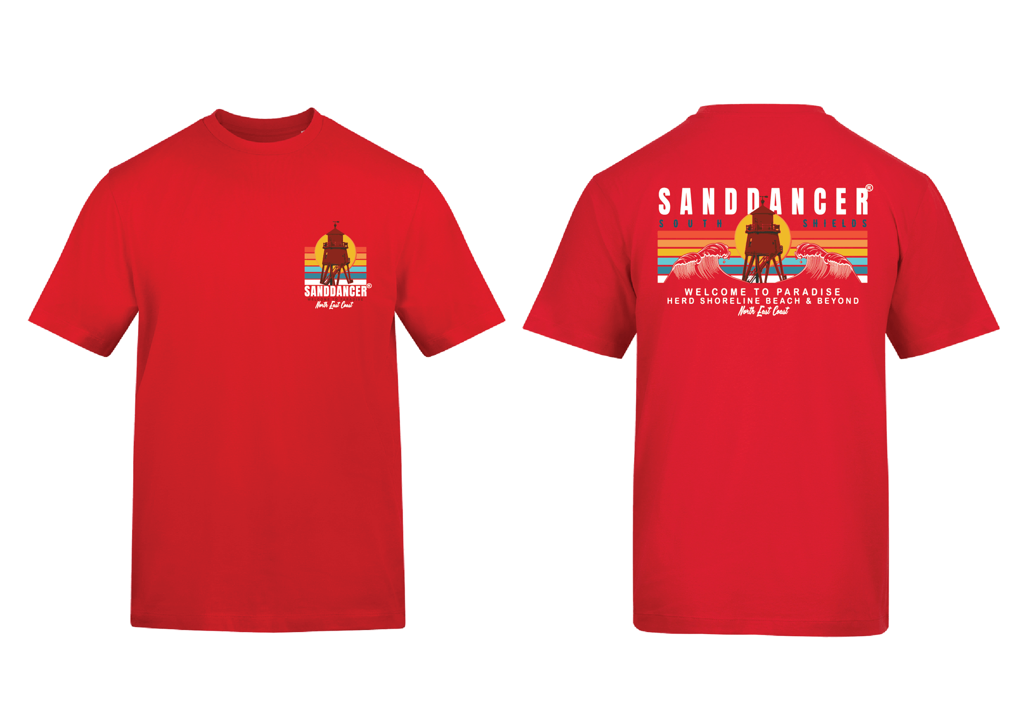 Paradise Wave Tee - Red
