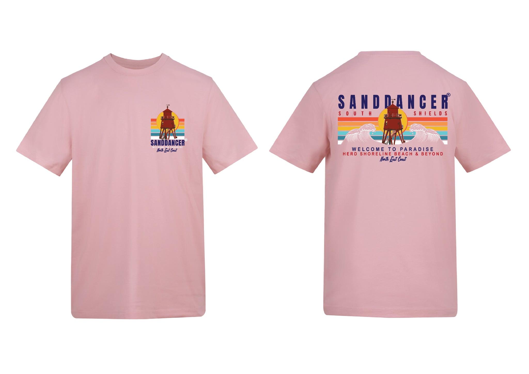 Paradise Wave Tee - Baby Pink