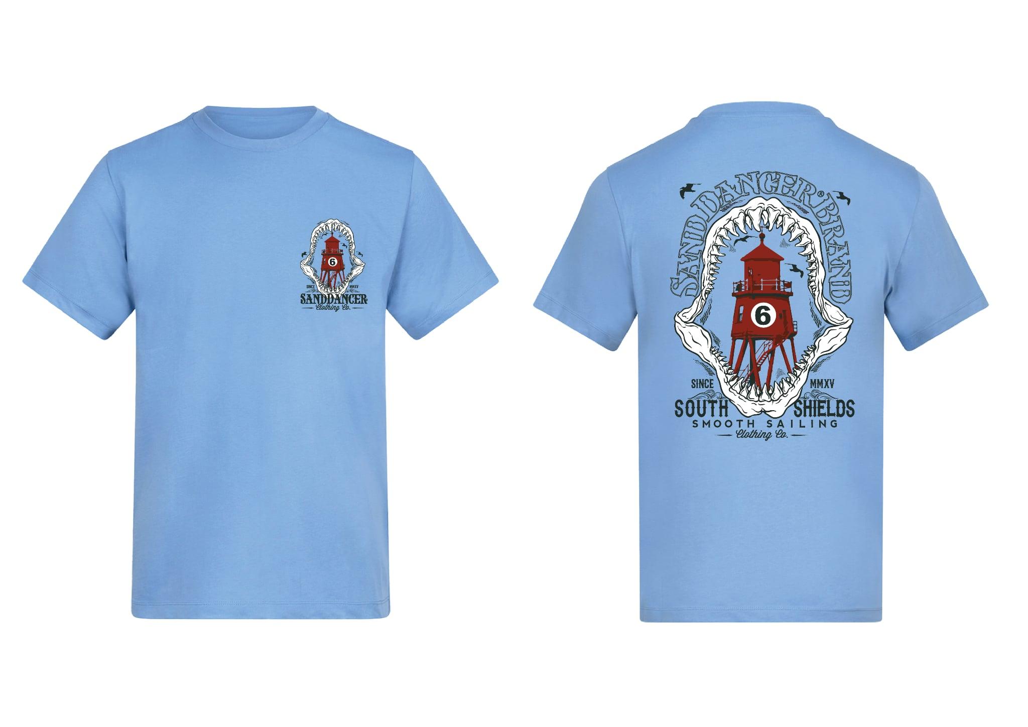 Jaws Tee - Cornflower Blue