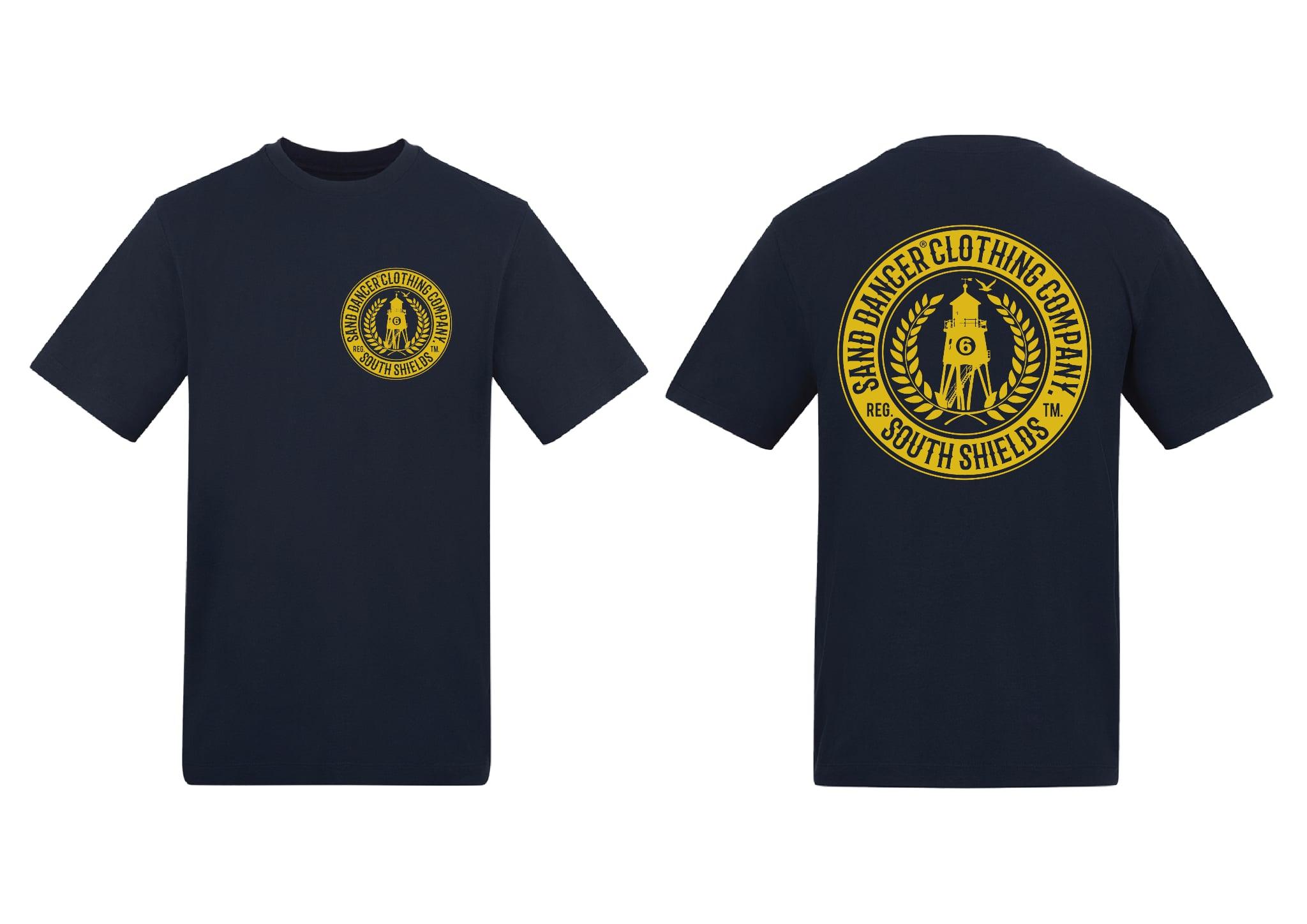 Herd Circle Tee - Navy/Gold