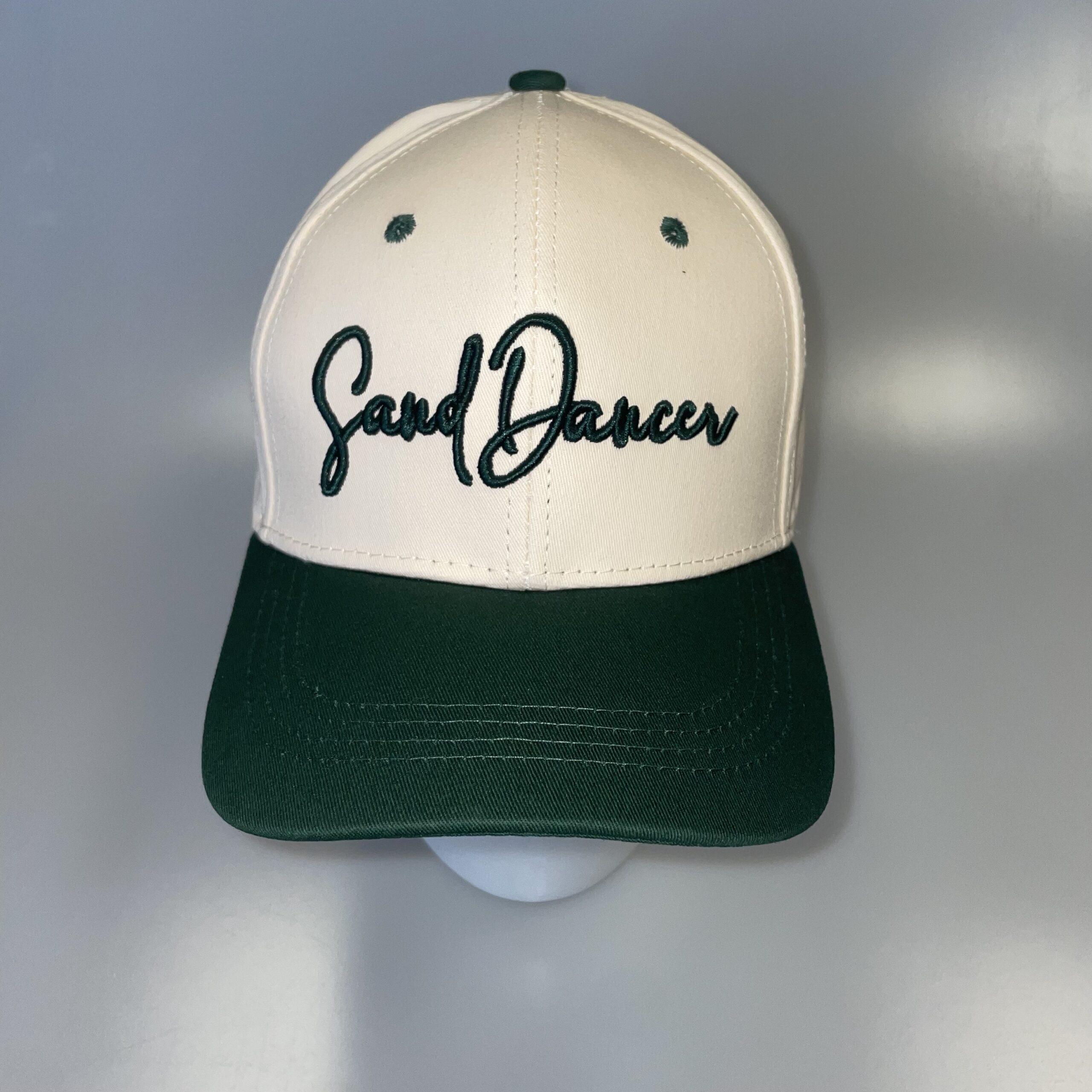 Baseball Cap - Script - Beige/Green